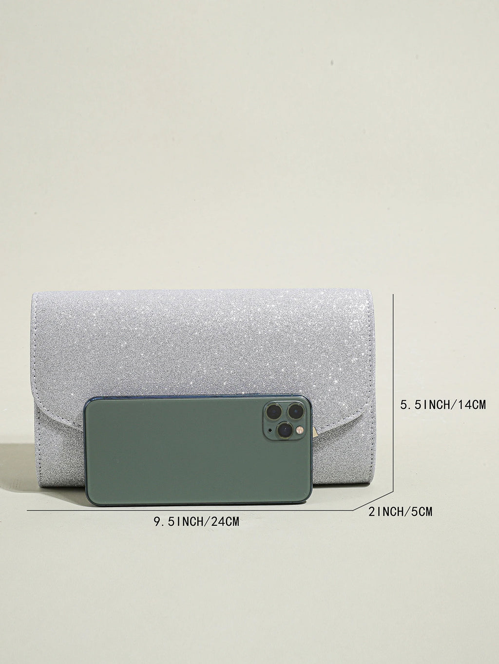 Glitter Envelope Evening Clutch