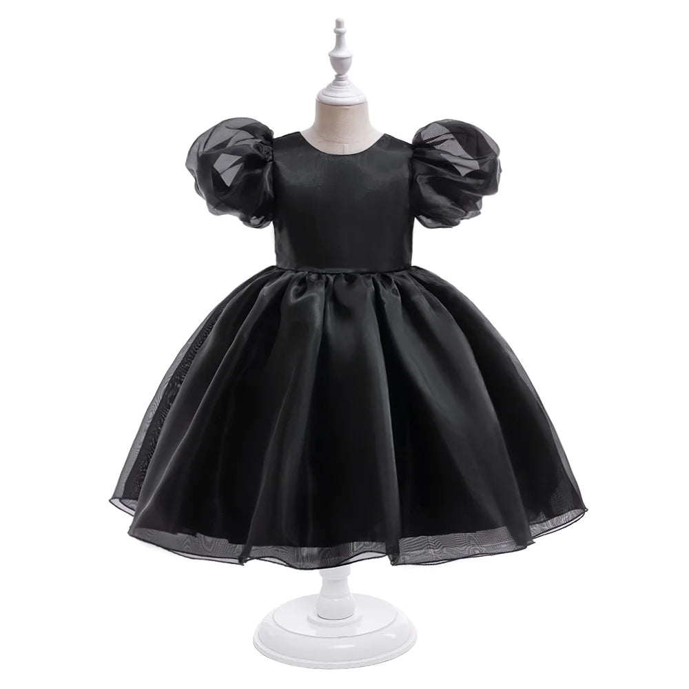 Floral Print Girls' Party Dress