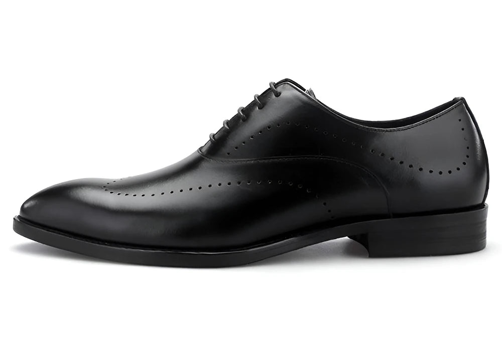 Full-Grain Leather Formal Derby Shoes for Men Daily Wear Business Oxford Dress Shoes
