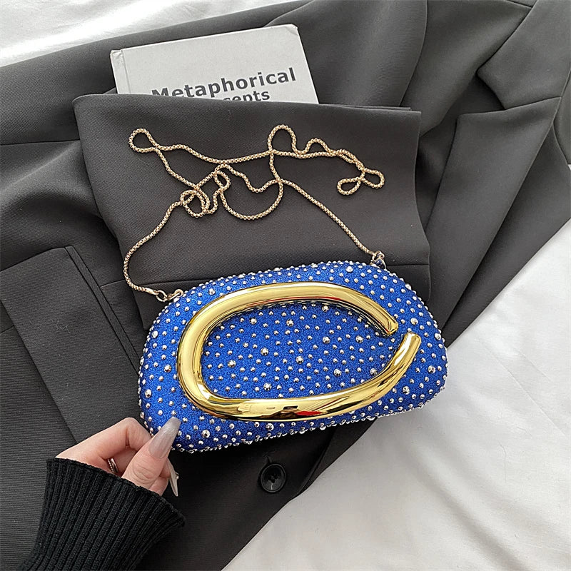 Red Wedding Evening Clutch Bag For Women Luxury Silver Gold Fashinon Party Purse And Handbag Trend Lady Lipstick Crossbody Bag