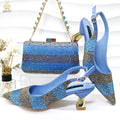 Rhinestone Shoe & Bag Set