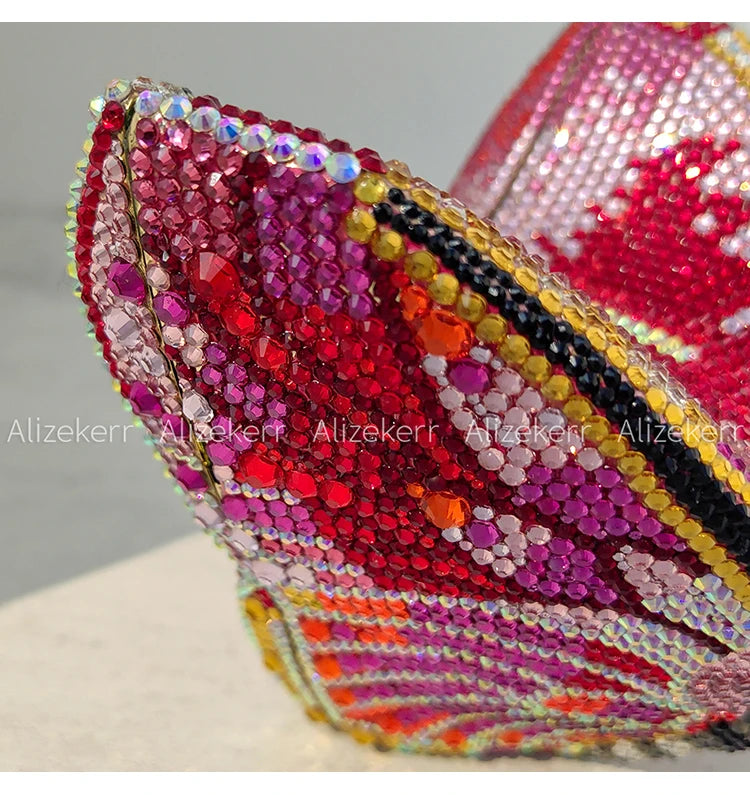 Butterfly Crystal Evening Clutch