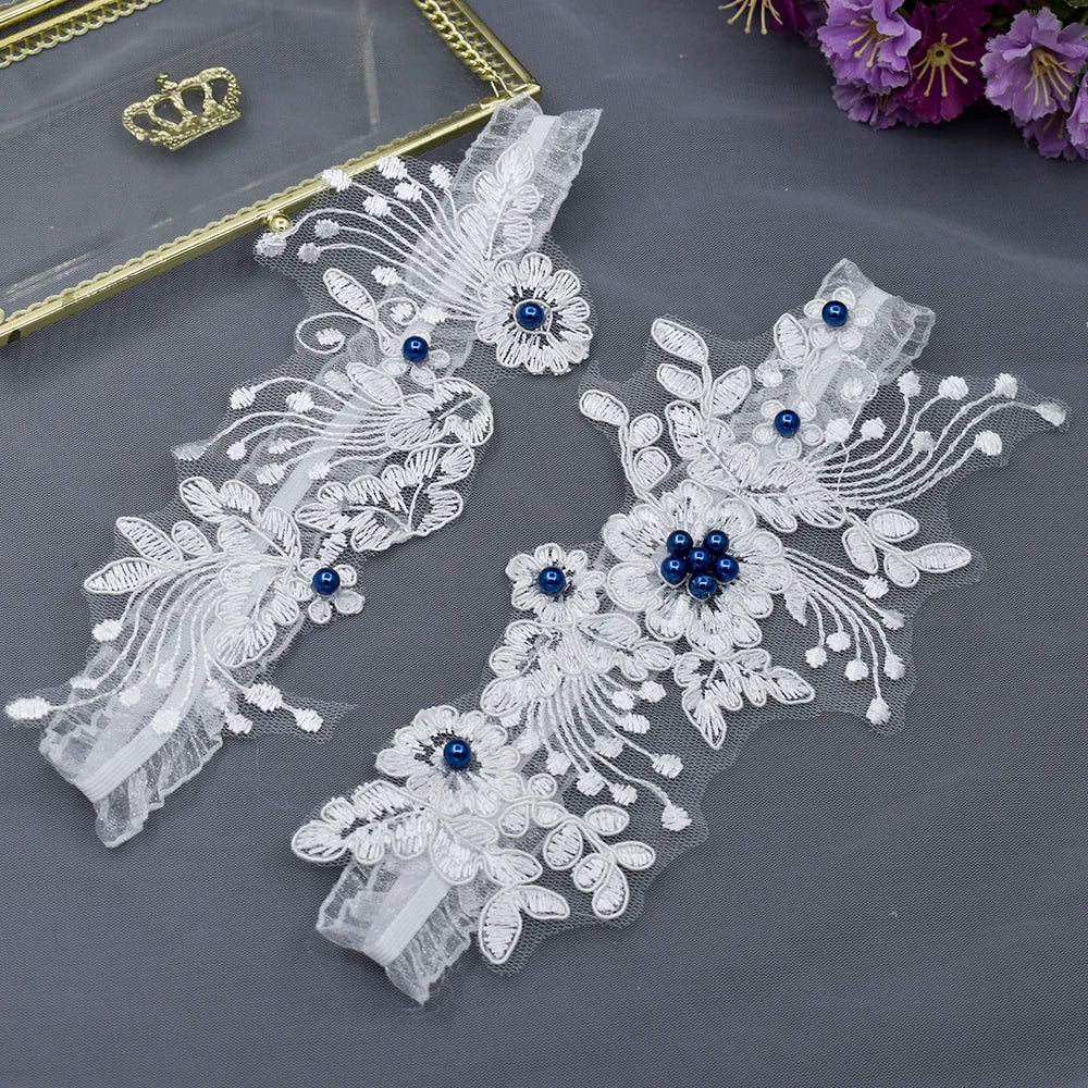 K07 Bridal Garter Belt Set New Design Elastic Trim Crystal Applique Wedding Garter Belt Bridal Leg Bride Wedding Accessories