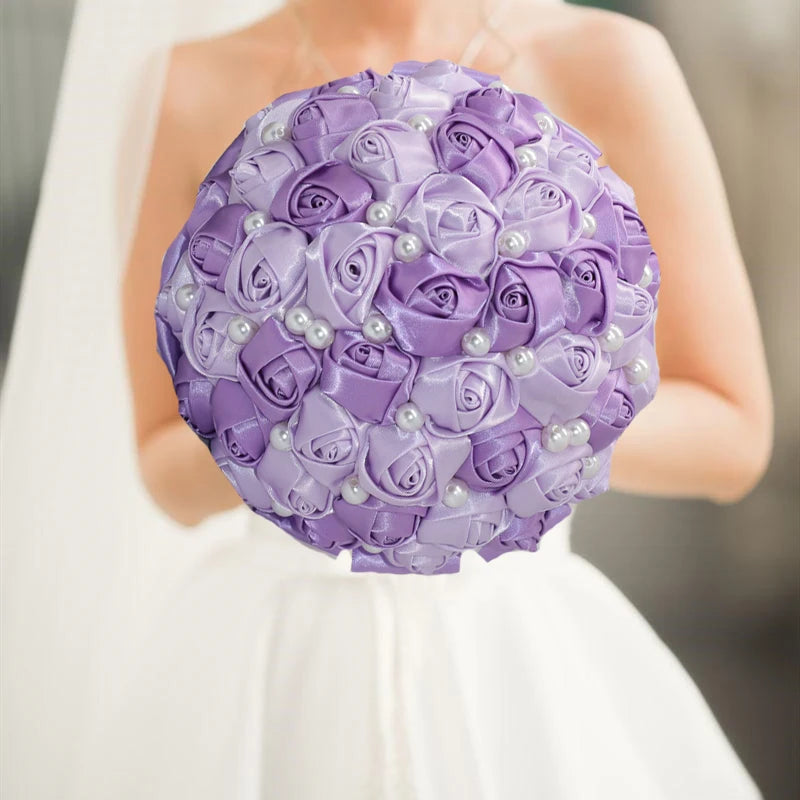 Purple Wedding Bouquet Flowers