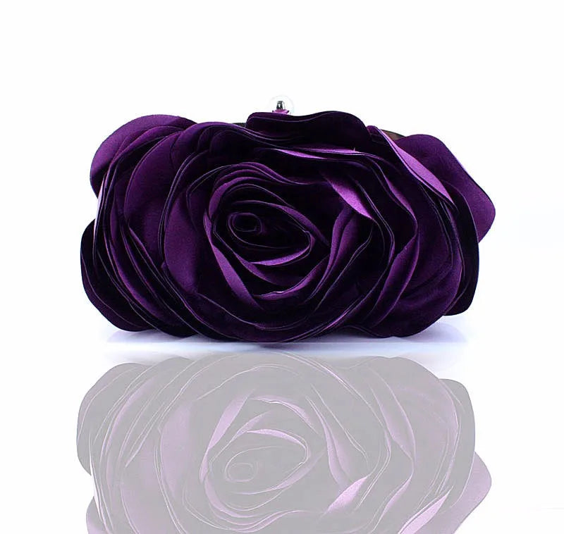 Fashion Flower Clutch Bag Women Wedding Handbag Bridal Clutch Purse Evening Dress Clutches Party Wallet Shoulder Chain Bag