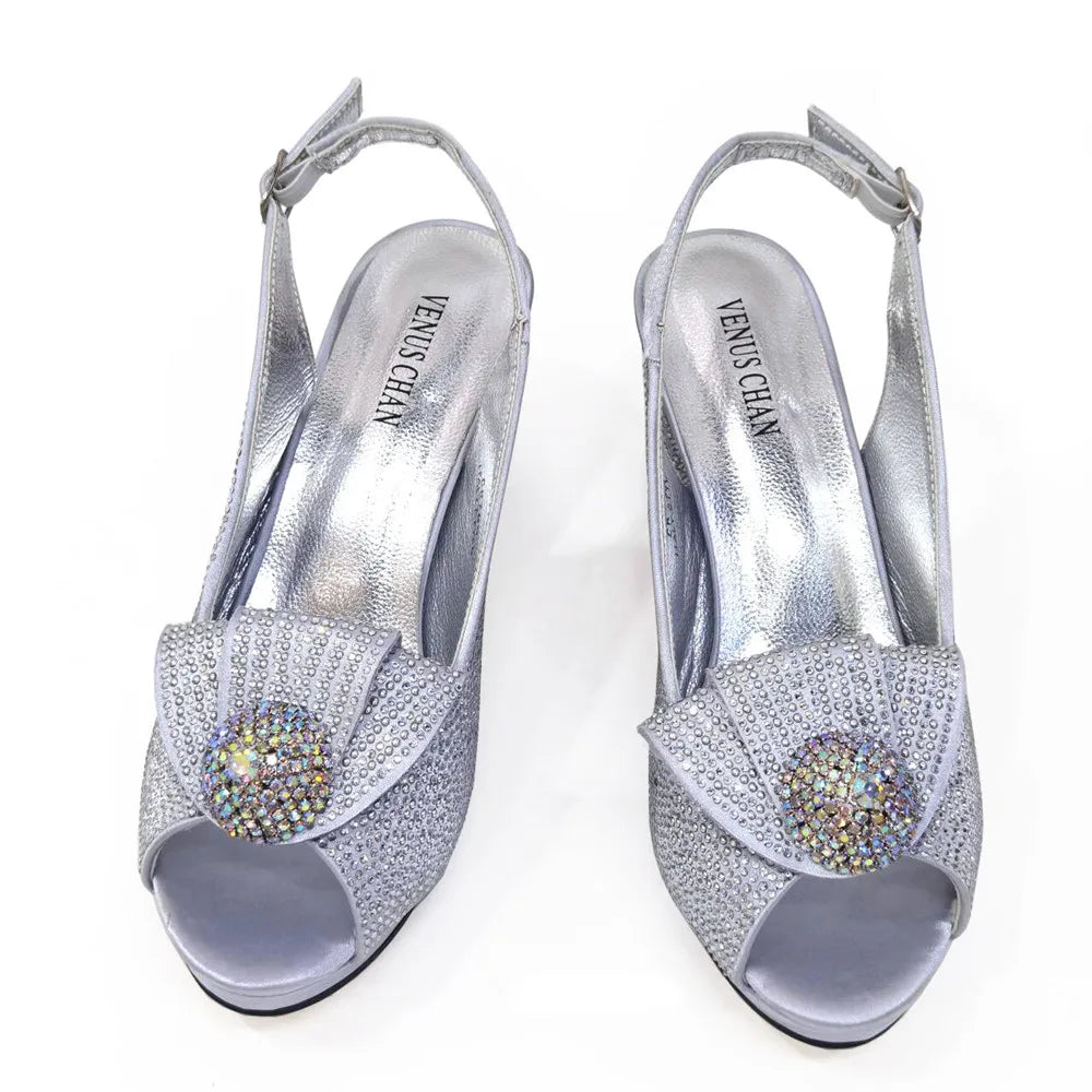 Diamond Wedding Shoe & Bag Set