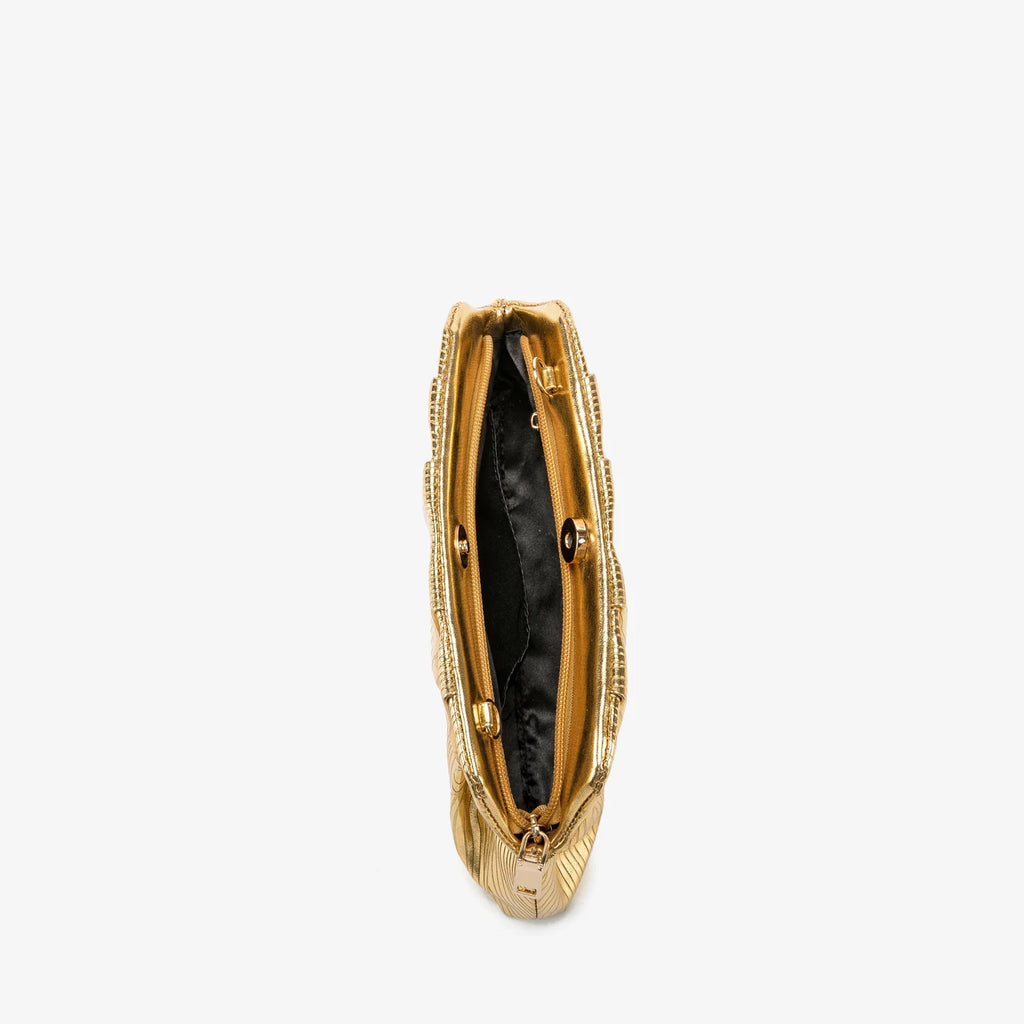 Golden Designer Evening Clutch