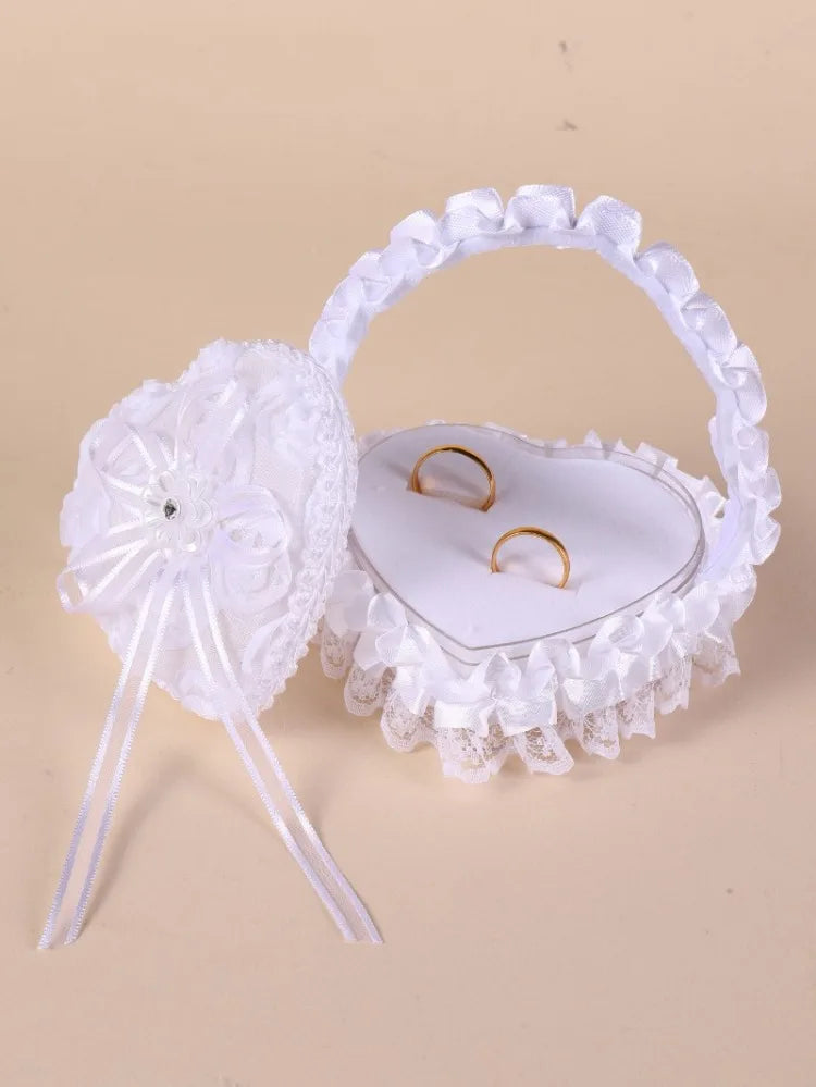 Wedding Flower Girl Ring Storage Box Jewelry Box Holiday Anniversary Proposal Ring Wedding Anniversary Gift for Girlfriend Wife