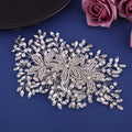 Fashion Bridal Headpiece with Comb Woman Headdress Shiny Rhinestone Pageant Hair Ornament Bride Wedding Hair Accessories