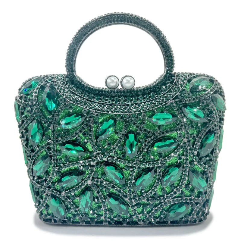 Luxury Bridal Wedding Dress Purses Women Crystal Handbags Rhinestone Party Prom Evening Clutches Minaudiere Clutch Bag