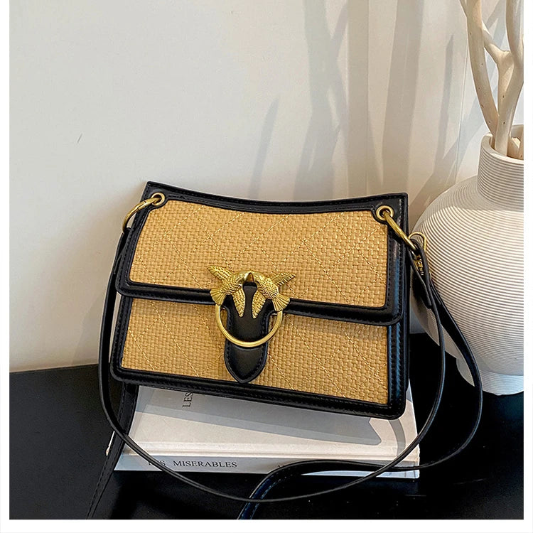 Unique Elegant Diaper Bag Leather Ladies Messenger Purse High End Minimalist Trendy Crossbody Handbag