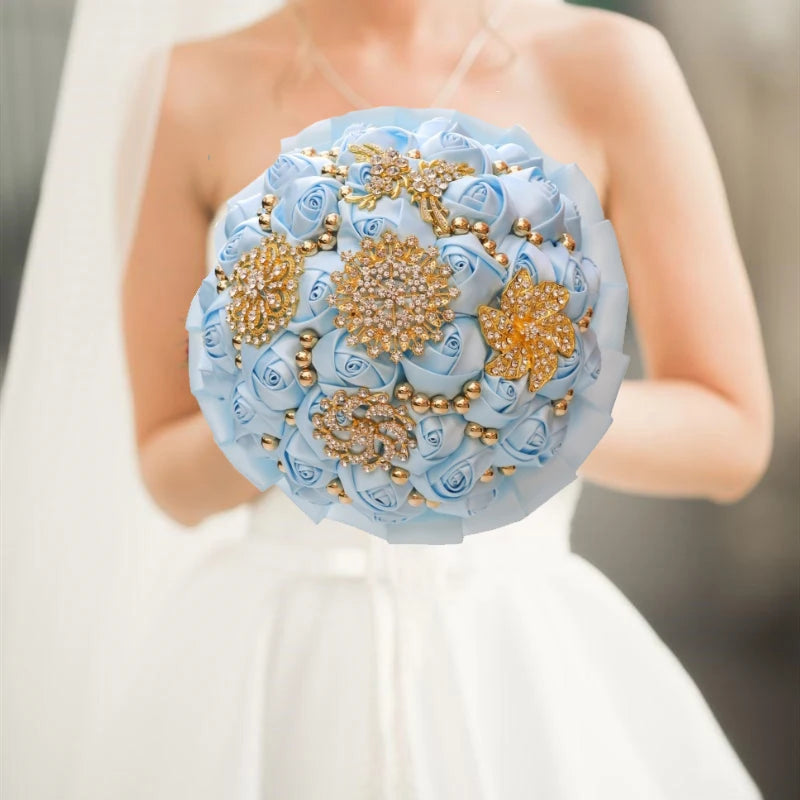 Light Blue Wedding Bouquet
