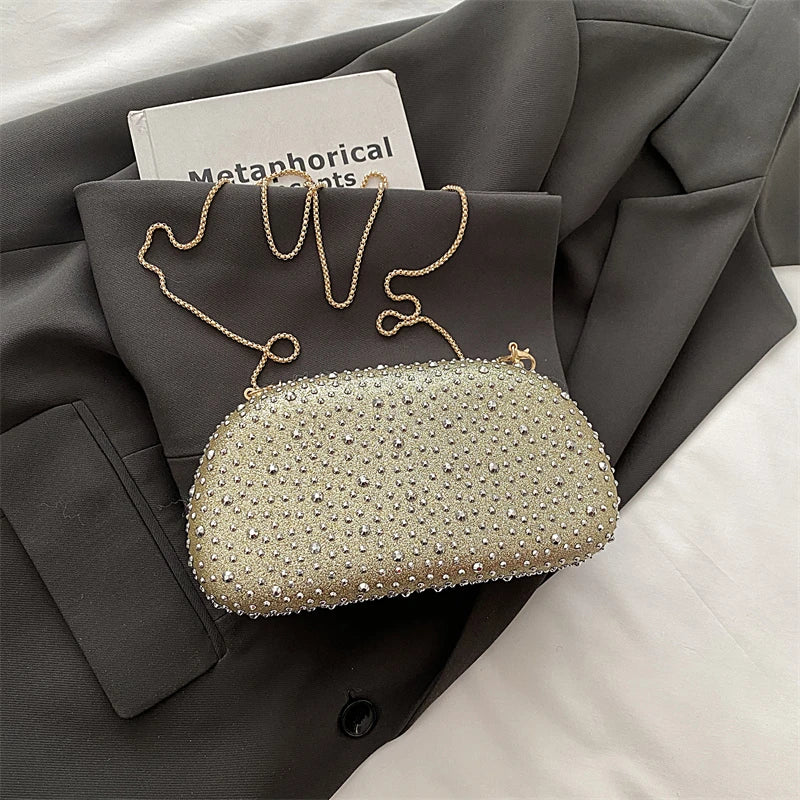 Red Wedding Evening Clutch Bag For Women Luxury Silver Gold Fashinon Party Purse And Handbag Trend Lady Lipstick Crossbody Bag