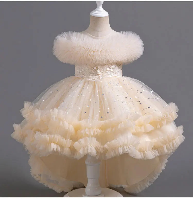 Sleeveless Lace Flower Girl Dress