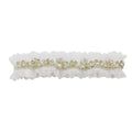 LR038 Exquisite Wedding Bridal Garter Shiny Crystal Pearls Ruffled Brides Bridesmaid Handmade Leg Ring Ladies Sexy Small Gifts