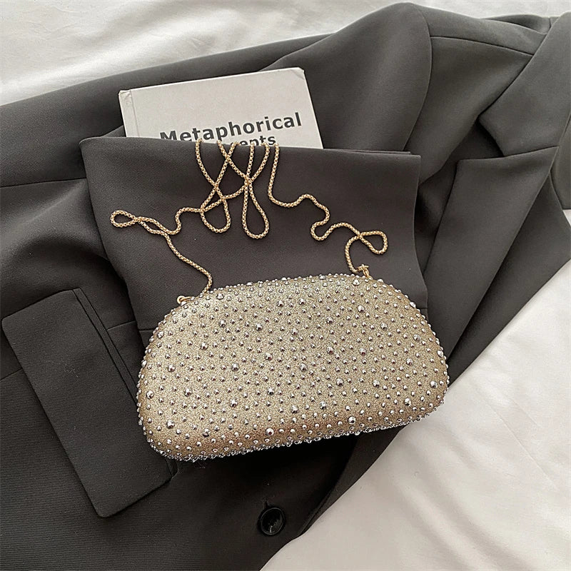 Red Wedding Evening Clutch Bag For Women Luxury Silver Gold Fashinon Party Purse And Handbag Trend Lady Lipstick Crossbody Bag