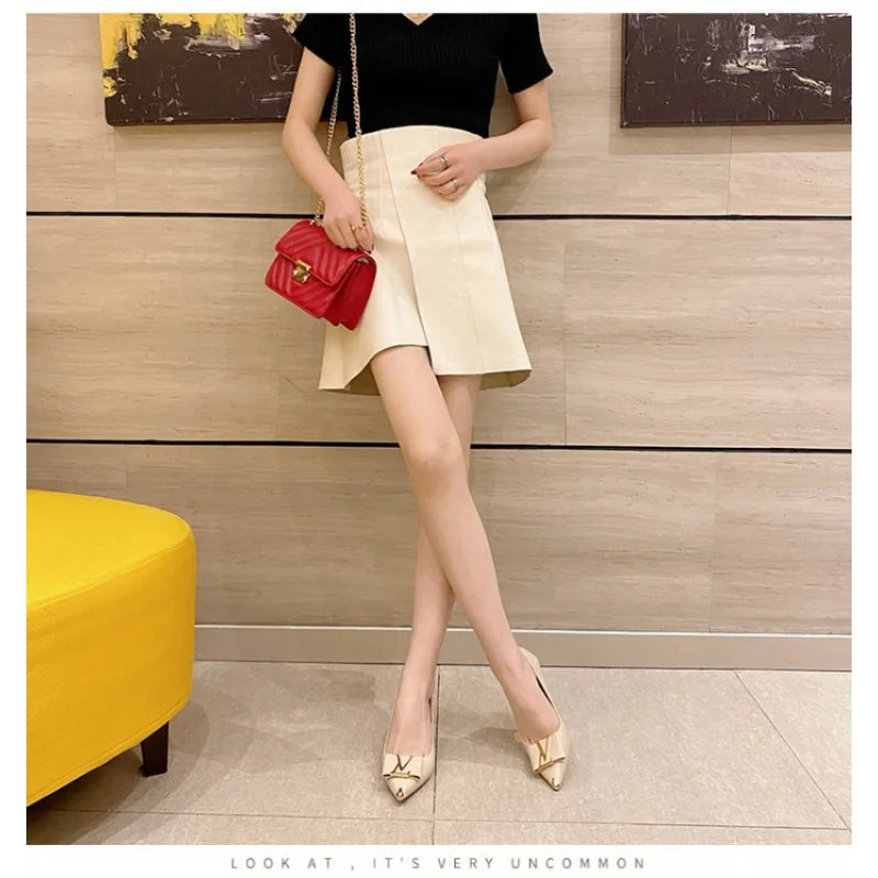 2026 Summer New Pointed-Toe Stiletto Heels, Women's Medium Height Office Pumps, Elegant Work Dress Shoes for Commuting