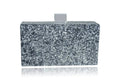 Silver Glitter Acrylic Box Clutch