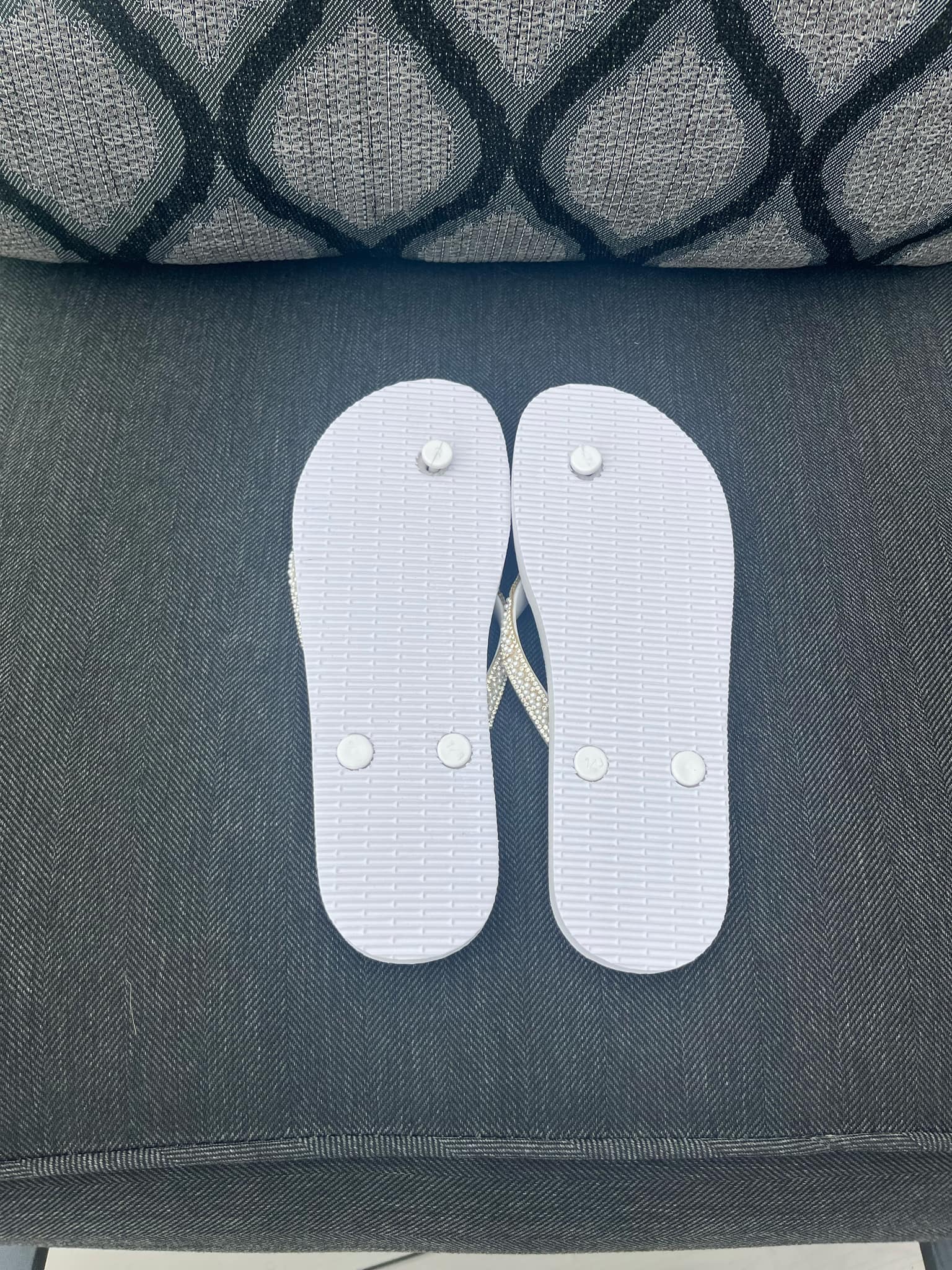 Bride or Wifey Rhinestone Flip-Flops
