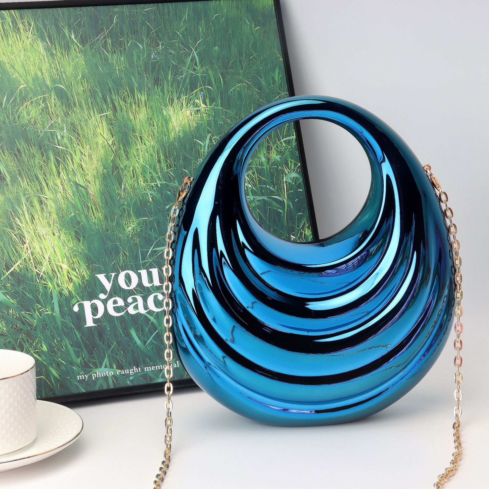 Acrylic Lock Women's Bag, Prom Bag, Party Purse, Prom Bags Clutch, Wedding Purse, Evening Purse, Dinner Bag, - Luzilly Bridal & Apparel