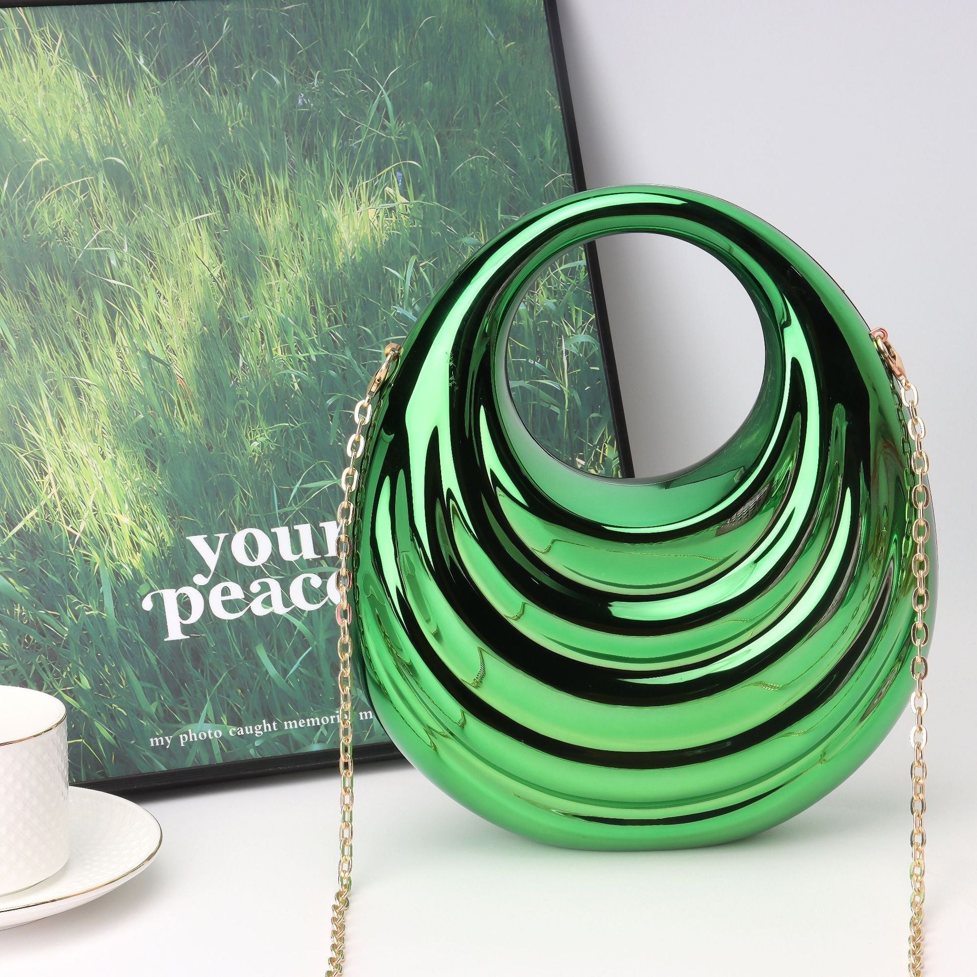 Acrylic Lock Women's Bag, Prom Bag, Party Purse, Prom Bags Clutch, Wedding Purse, Evening Purse, Dinner Bag, - Luzilly Bridal & Apparel