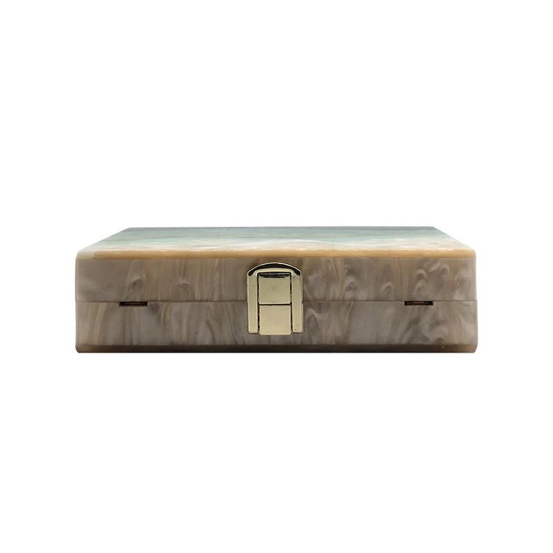 Acrylic Minaudière Evening Clutch - Luzilly Bridal & Apparel