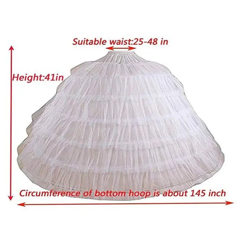 Adjustable Hoop Ball Gown Petticoat Underskirt - Luzilly Bridal & Apparel