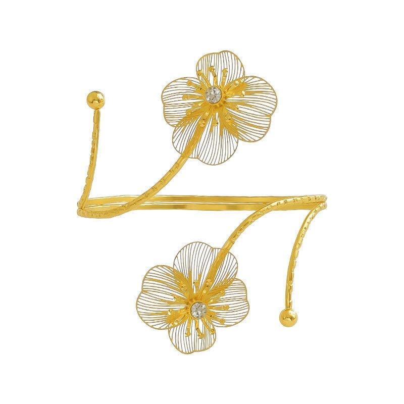 Adjustable Open Metal Cuff Bracelet - Luzilly Bridal & Apparel