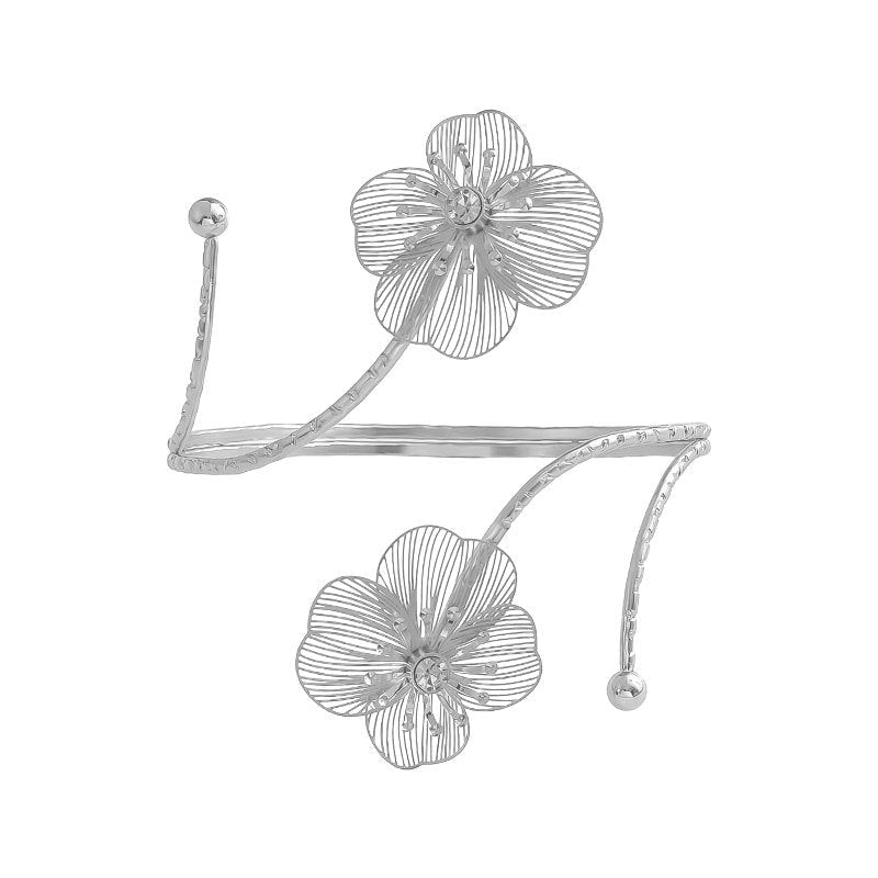 Adjustable Open Metal Cuff Bracelet - Luzilly Bridal & Apparel