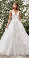 Andrea & Leo A1028W Gardenia A-Line Wedding Gown - Luzilly Bridal & Apparel