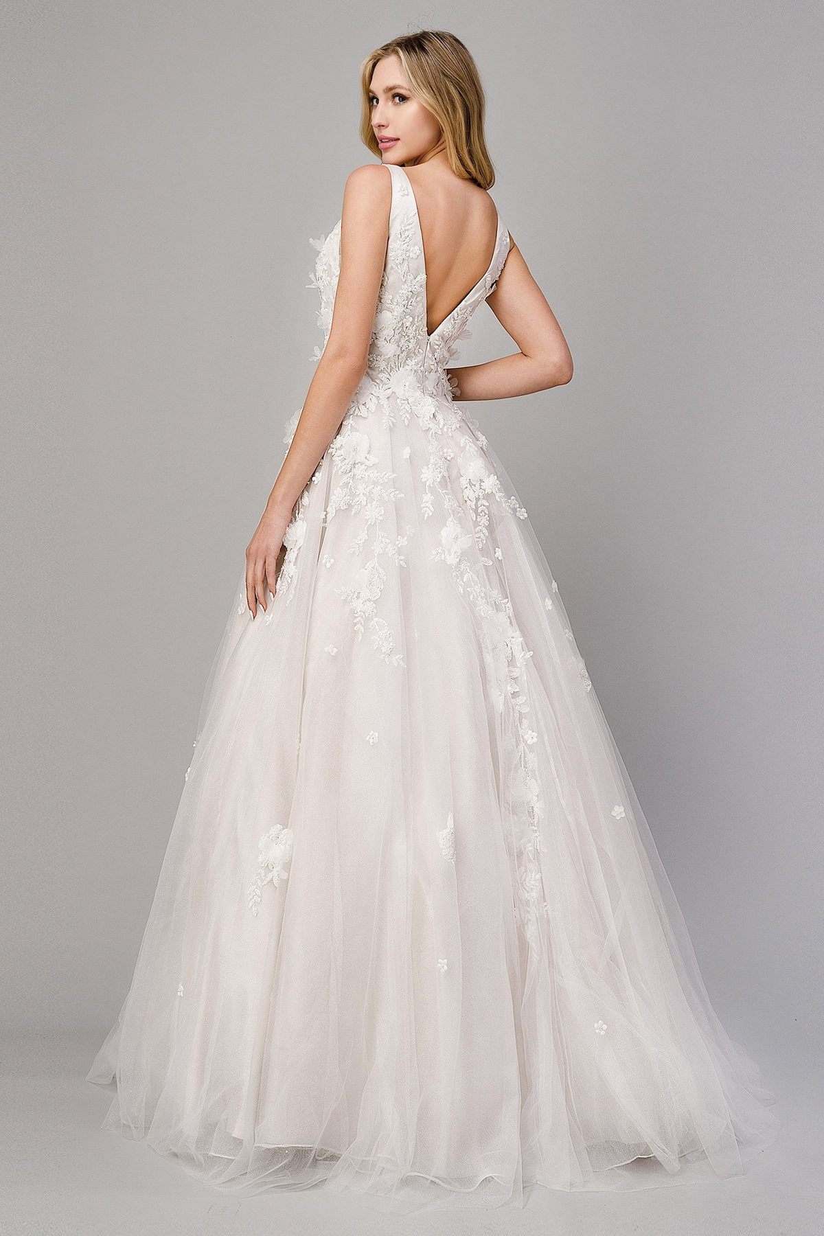 Andrea & Leo A1028W Gardenia A-Line Wedding Gown - Luzilly Bridal & Apparel