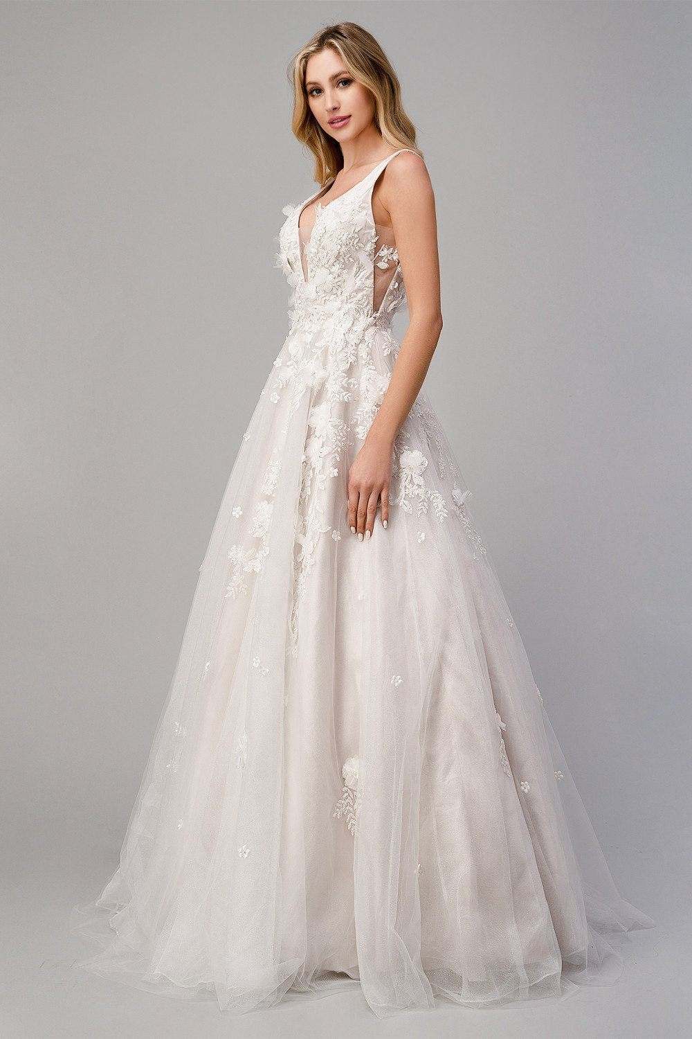 Andrea & Leo A1028W Gardenia A-Line Wedding Gown - Luzilly Bridal & Apparel