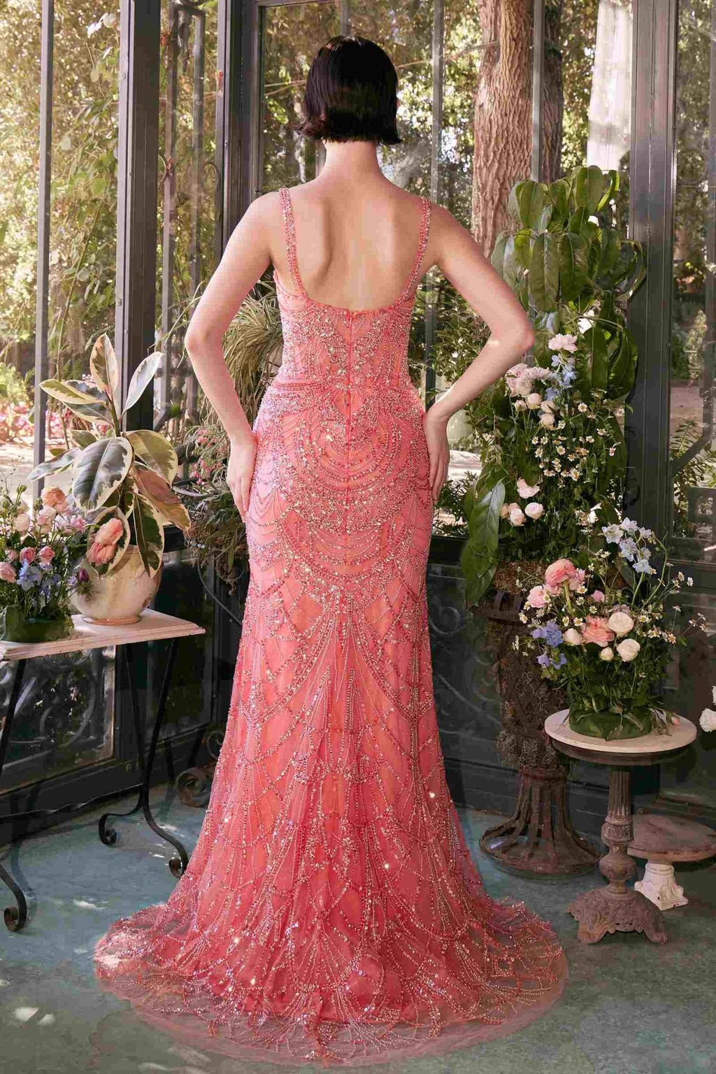 Andrea & Leo A1363 Dress Fitted Beaded Evening Gown - Luzilly Bridal & Apparel