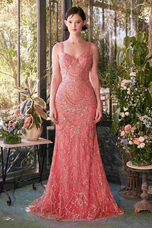Andrea & Leo A1363 Dress Fitted Beaded Evening Gown - Luzilly Bridal & Apparel