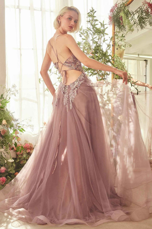 Andrea & Leo A1419 Dress English Violet A-Line Layered Tulle Gown Of Whimsy - Luzilly Bridal & Apparel