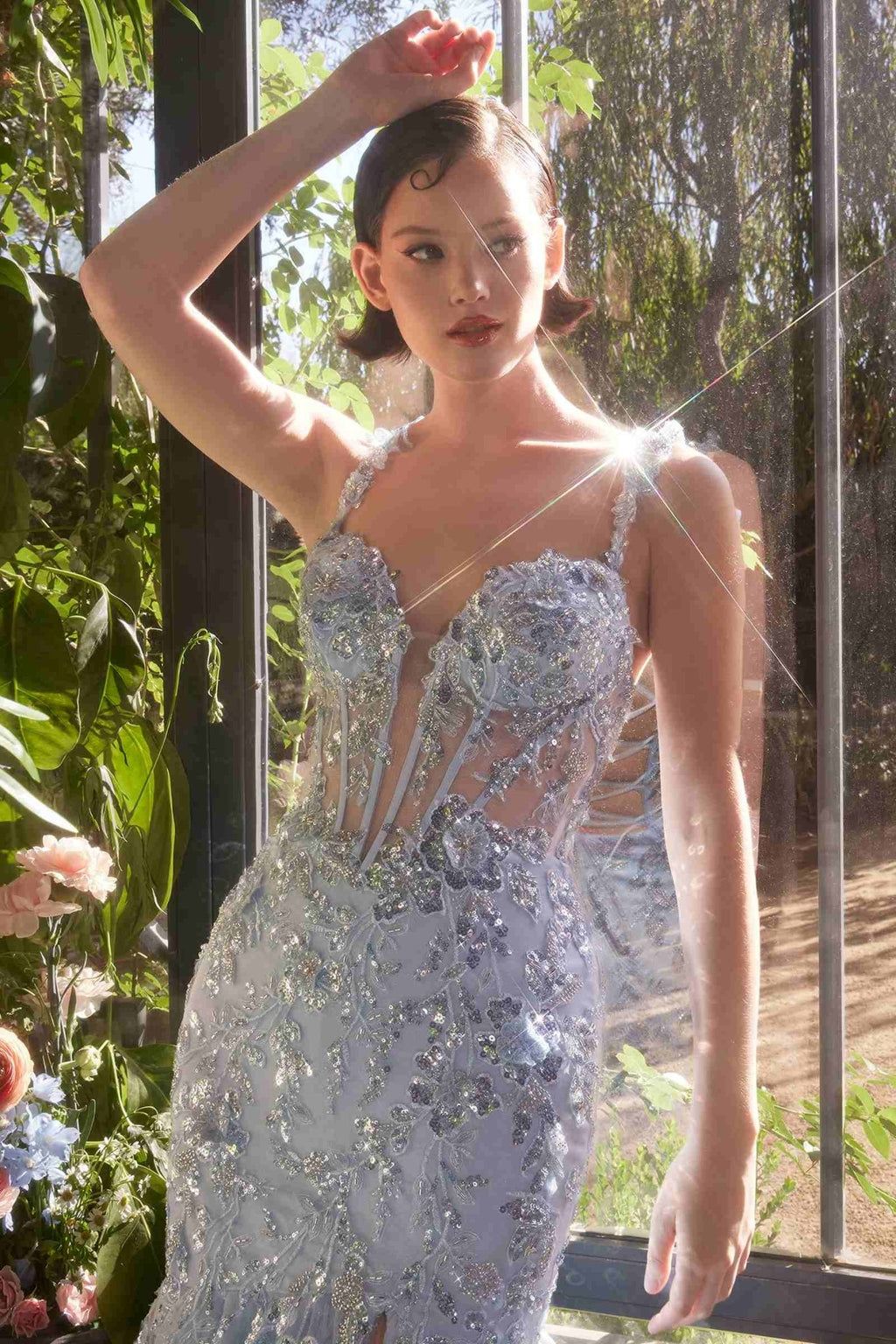 Andrea & Leo A1429 Dress Sequin Lace Applique Mermaid Gown - Luzilly Bridal & Apparel
