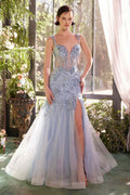 Andrea & Leo A1429 Dress Sequin Lace Applique Mermaid Gown - Luzilly Bridal & Apparel