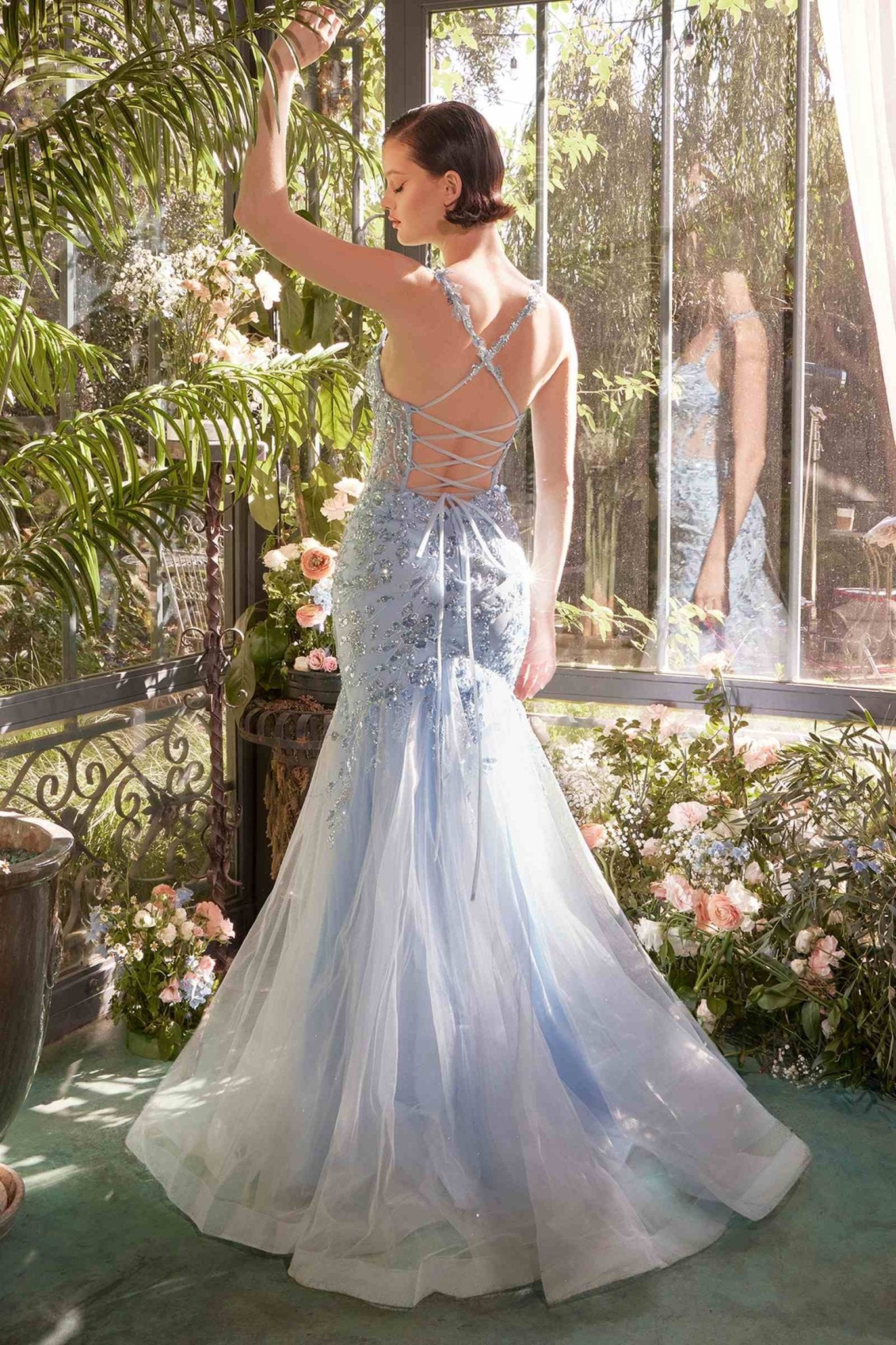 Andrea & Leo A1429 Dress Sequin Lace Applique Mermaid Gown - Luzilly Bridal & Apparel