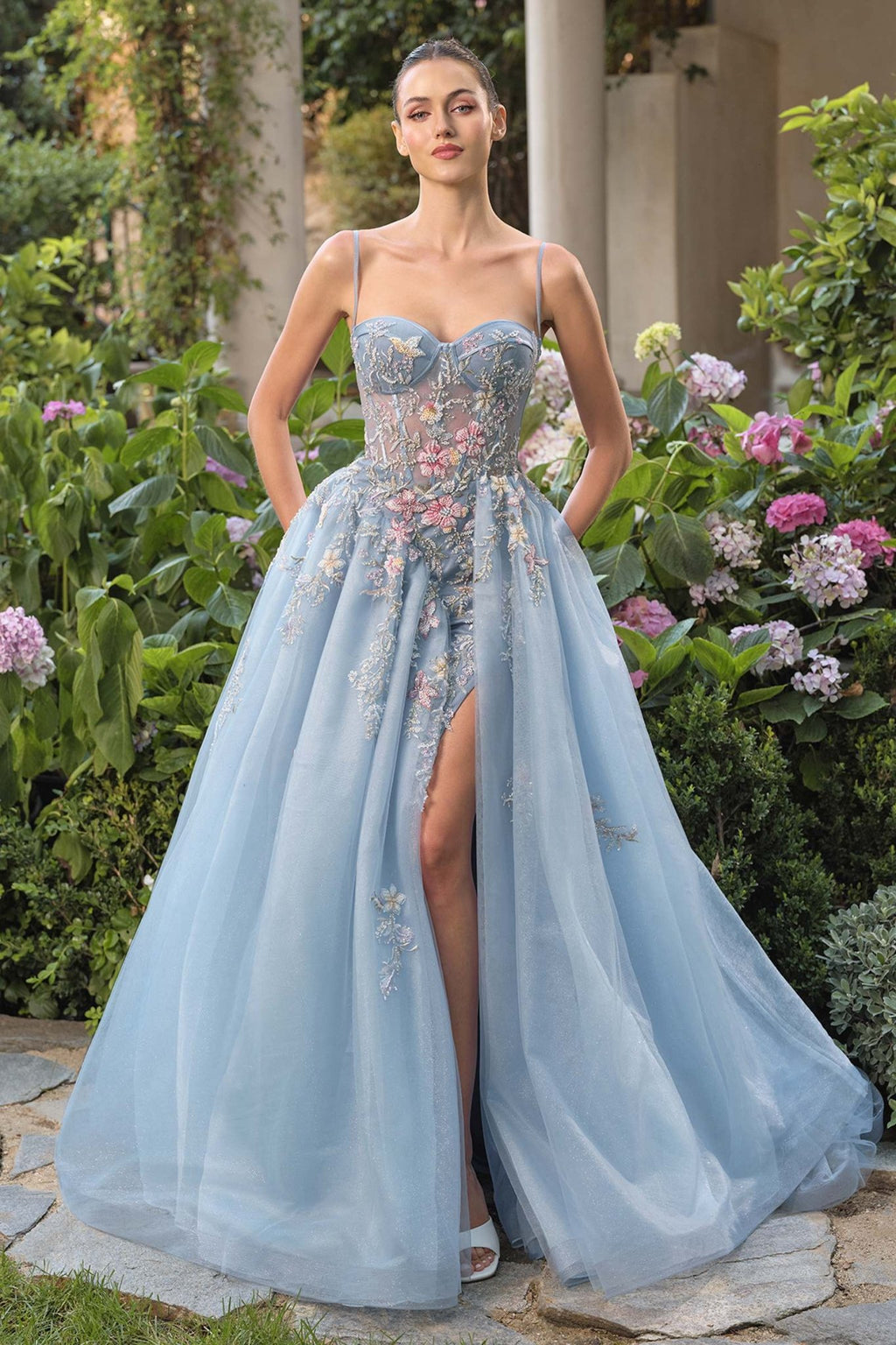 Andrea & Leo A1490 Whimsical Strapless Prom Ball Gown - Luzilly Bridal & Apparel