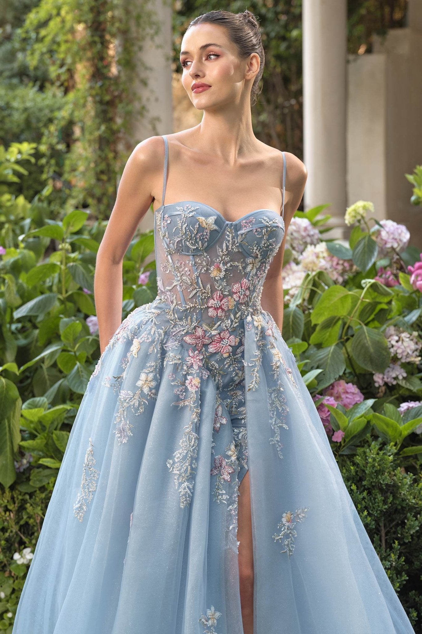 Andrea & Leo A1490 Whimsical Strapless Prom Ball Gown - Luzilly Bridal & Apparel