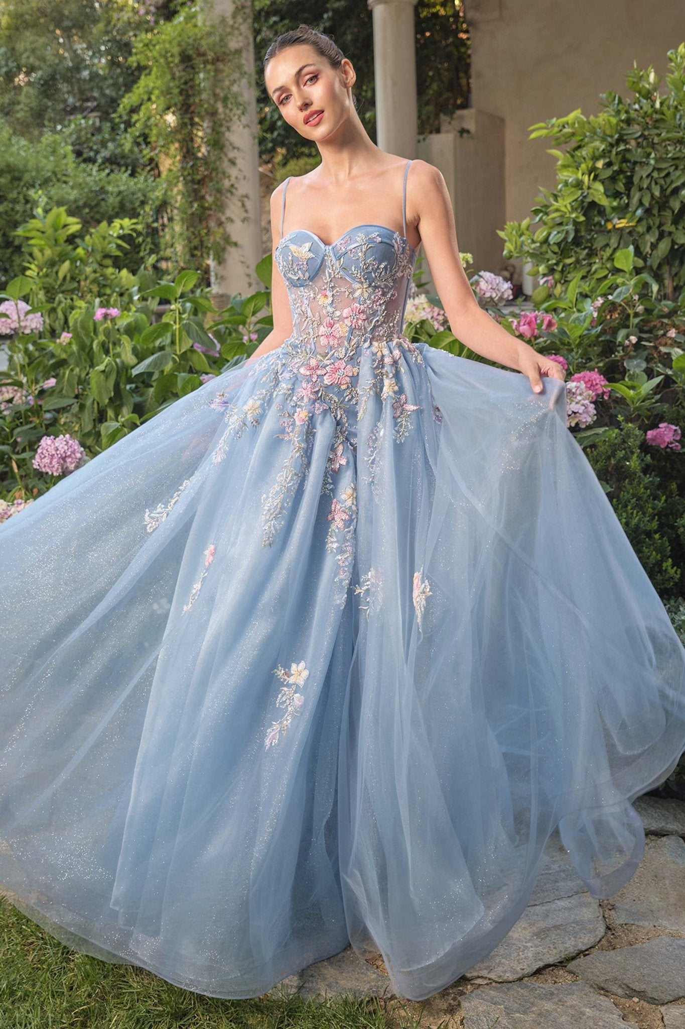 Andrea & Leo A1490 Whimsical Strapless Prom Ball Gown - Luzilly Bridal & Apparel