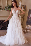 Andrea & Leo WL016 Strapless Drop Waist Cascading Wedding Dress - Luzilly Bridal & Apparel