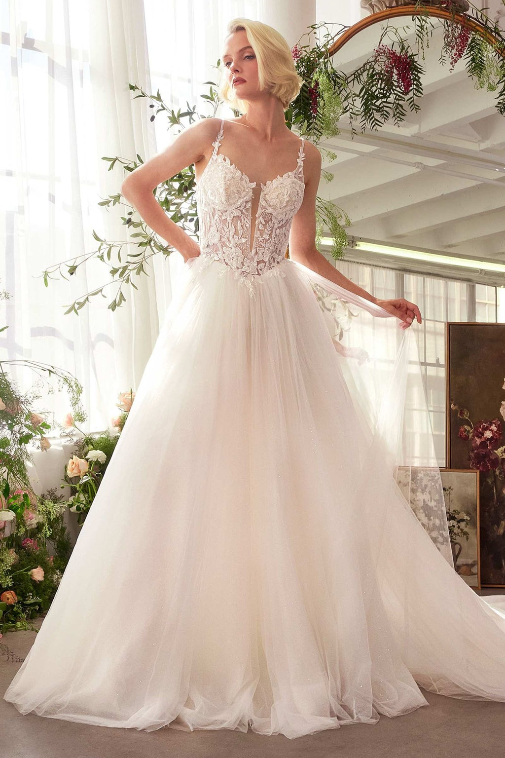 Andrea & Leo WL029 Dress Lace & Tulle Bridal Ball Gown - Luzilly Bridal & Apparel