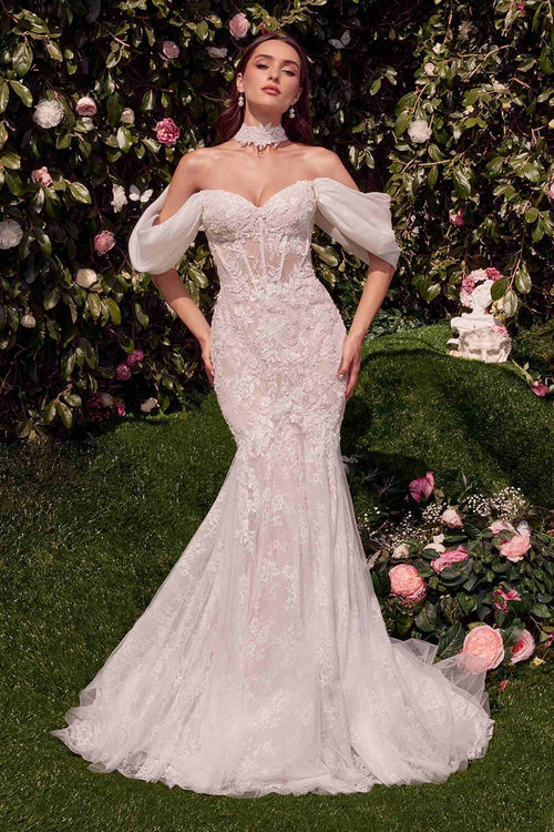 Andrea & Leo WL031 Dress Detachable Wings Mermaid Wedding Gown - Luzilly Bridal & Apparel