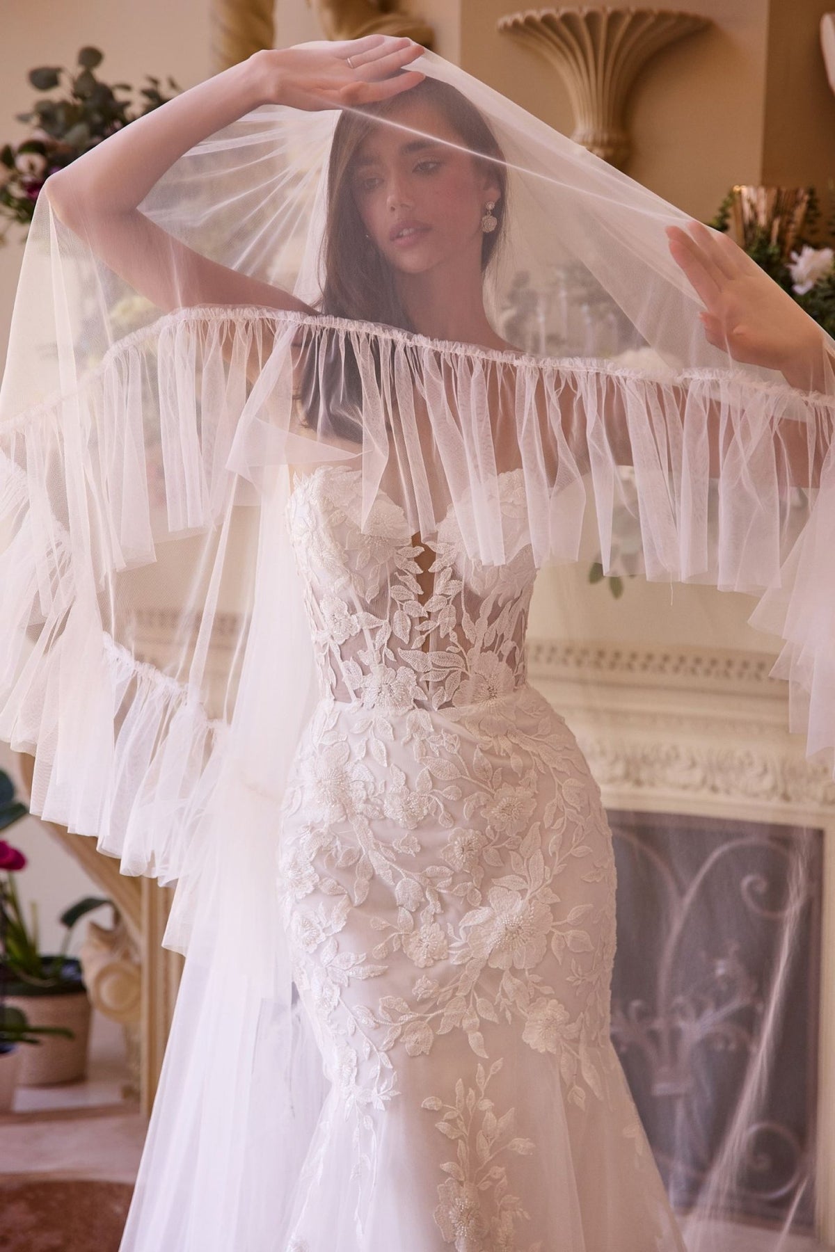 Andrea & Leo WL033 Dress Strapless Mermaid Bridal Gown & Sleeves - Luzilly Bridal & Apparel