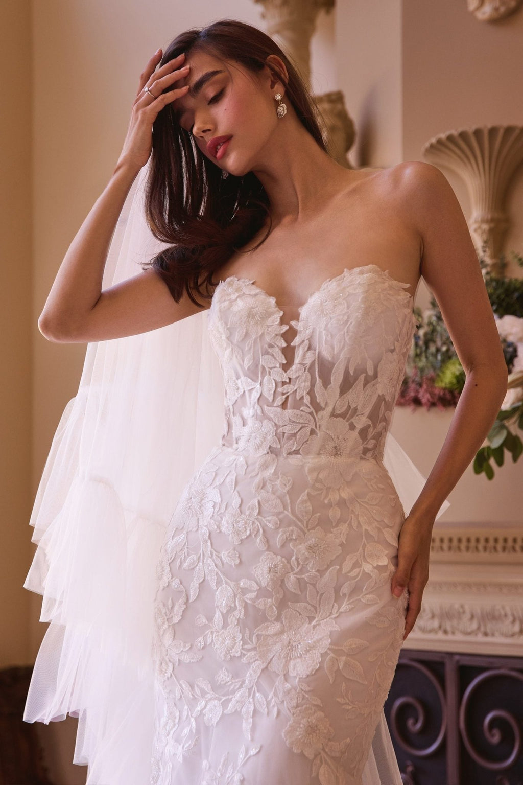 Andrea & Leo WL033 Dress Strapless Mermaid Bridal Gown & Sleeves - Luzilly Bridal & Apparel