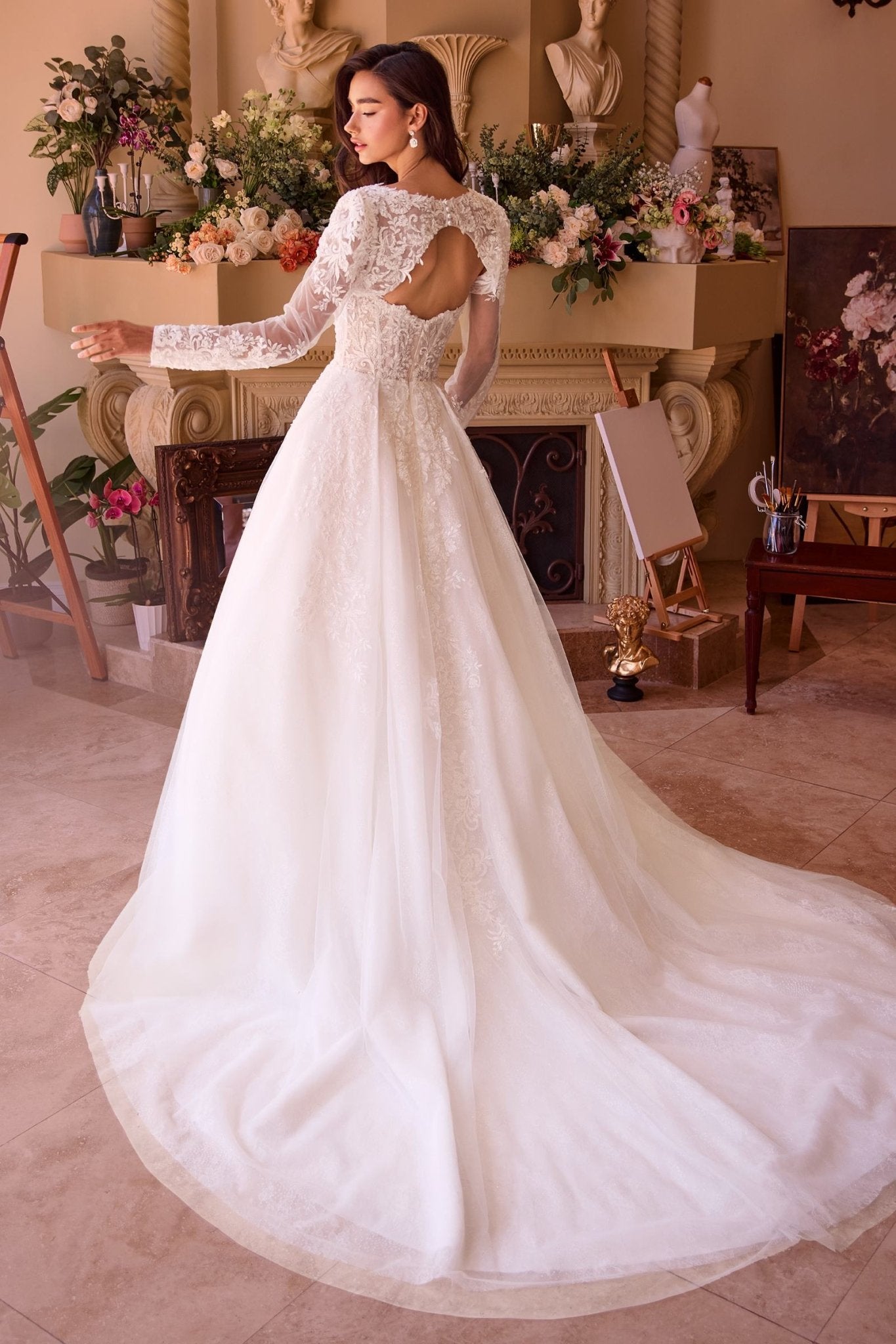 Andrea & Leo WL037 Dress Strapless Wedding Ball Gown & Lace Bolero - Luzilly Bridal & Apparel