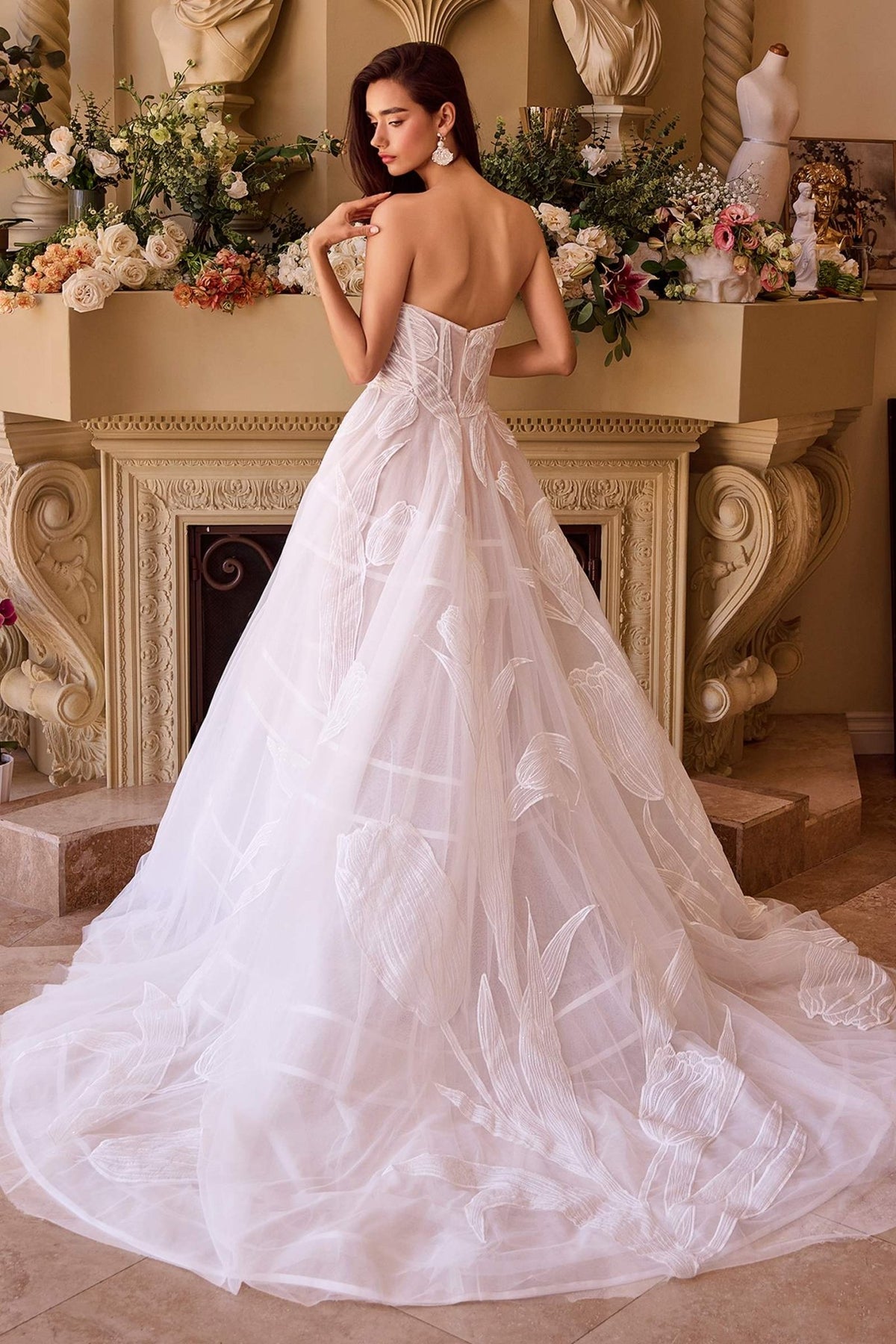 Andrea & Leo WL043 Dress Tullip Sequin Embroidered Wedding Ball Gown - Luzilly Bridal & Apparel