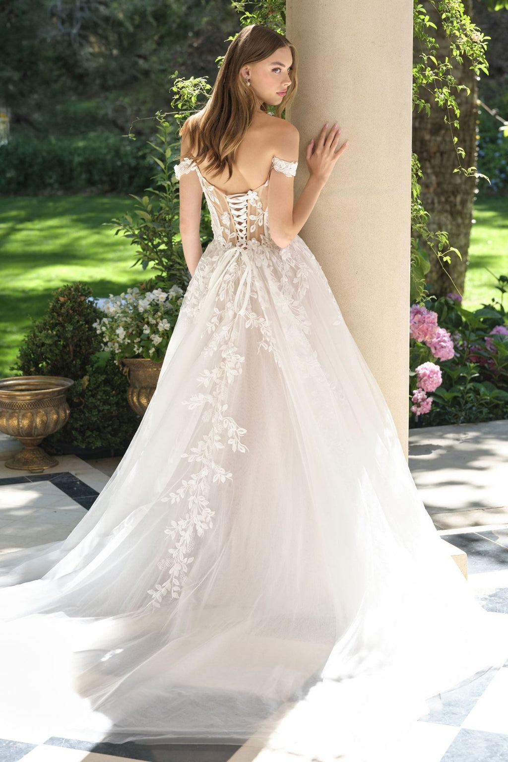 Andrea & Leo WL057 Wedding A-line Gown Off Shoulder - Luzilly Bridal & Apparel