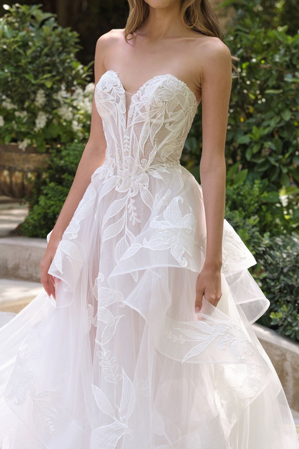 Andrea & Leo WL059 Strapless A-Line Wedding Ball Gown - Luzilly Bridal & Apparel